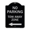 Signmission No Parking Tow Away Zone W/ Left Arrow Heavy-Gauge Aluminum Sign, 24" x 18", BS-1824-23610 A-DES-BS-1824-23610 - alternate 1